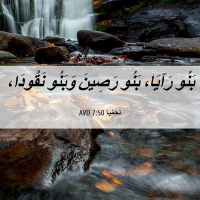 Picture 06 - نَحَمْيَا 7:50 AVD - بَنُو رَآيَا، بَنُو - Bible Verse Picture