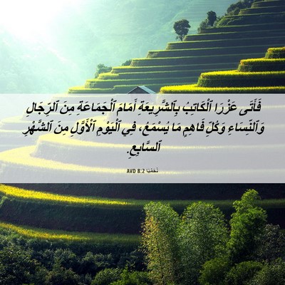 Picture 06 - نَحَمْيَا 8:2 AVD - فَأَتَى عَزْرَا - Bible Verse Picture