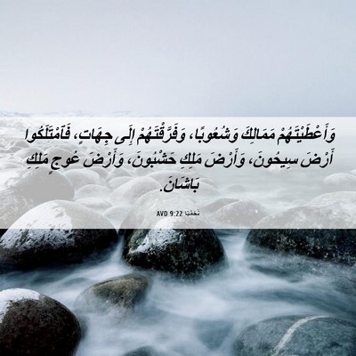 Picture 06 - نَحَمْيَا 9:22 AVD - وَأَعْطَيْتَهُمْ - Bible Verse Picture