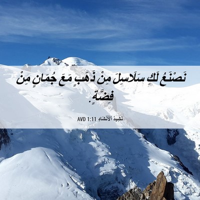 Picture 06 - نَشِيدُ ٱلْأَنْشَادِ 1:11 AVD - نَصْنَعُ لَكِ سَلَاسِلَ - Bible Verse Picture