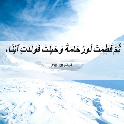 Picture 06 - هُوشَع 1:8 AVD - ثُمَّ فَطَمَتْ - Bible Verse Picture