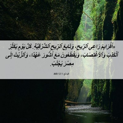 Picture 06 - هُوشَع 12:1 AVD - «أَفْرَايِمُ رَاعِي - Bible Verse Picture