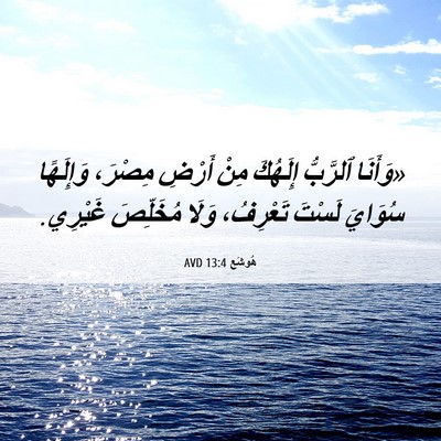 Picture 06 - هُوشَع 13:4 AVD - «وَأَنَا ٱلرَّبُّ - Bible Verse Picture