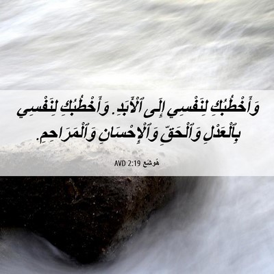 Picture 06 - هُوشَع 2:19 AVD - وَأَخْطُبُكِ لِنَفْسِي - Bible Verse Picture