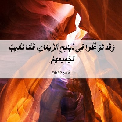 Picture 06 - هُوشَع 5:2 AVD - وَقَدْ تَوَغَّلُوا فِي - Bible Verse Picture