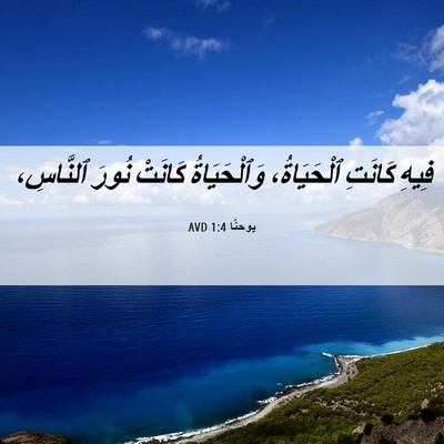 Picture 06 - يوحنَّا 1:4 AVD - فِيهِ كَانَتِ ٱلْحَيَاةُ، - Bible Verse Picture