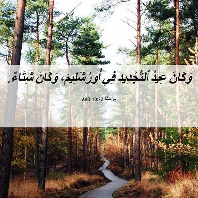 Picture 06 - يوحنَّا 10:22 AVD - وَكَانَ عِيدُ - Bible Verse Picture