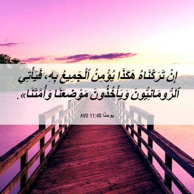 Picture 06 - يوحنَّا 11:48 AVD - إِنْ تَرَكْنَاهُ هَكَذَا - Bible Verse Picture
