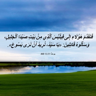 Picture 06 - يوحنَّا 12:21 AVD - فَتَقَدَّمَ هَؤُلَاءِ - Bible Verse Picture