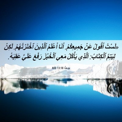 Picture 06 - يوحنَّا 13:18 AVD - «لَسْتُ أَقُولُ عَنْ - Bible Verse Picture
