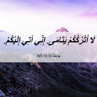 Picture 06 - يوحنَّا 14:18 AVD - لَا أَتْرُكُكُمْ يَتَامَى. - Bible Verse Picture