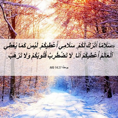 Picture 06 - يوحنَّا 14:27 AVD - «سَلَامًا أَتْرُكُ لَكُمْ. - Bible Verse Picture