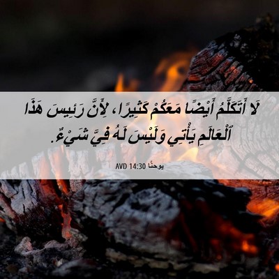 Picture 06 - يوحنَّا 14:30 AVD - لَا أَتَكَلَّمُ أَيْضًا - Bible Verse Picture