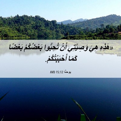 Picture 06 - يوحنَّا 15:12 AVD - «هَذِهِ هِيَ وَصِيَّتِي - Bible Verse Picture