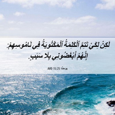 Picture 06 - يوحنَّا 15:25 AVD - لَكِنْ لِكَيْ تَتِمَّ - Bible Verse Picture