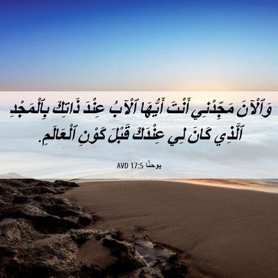 Picture 06 - يوحنَّا 17:5 AVD - وَٱلْآنَ مَجِّدْنِي - Bible Verse Picture