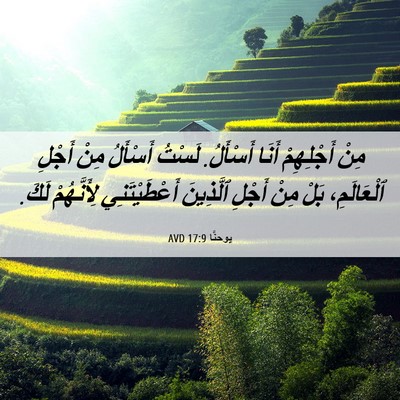 Picture 06 - يوحنَّا 17:9 AVD - مِنْ أَجْلِهِمْ أَنَا - Bible Verse Picture