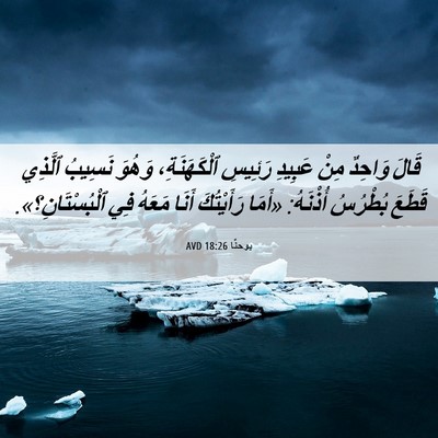 Picture 06 - يوحنَّا 18:26 AVD - قَالَ وَاحِدٌ مِنْ عَبِيدِ - Bible Verse Picture