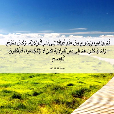 Picture 06 - يوحنَّا 18:28 AVD - ثُمَّ جَاءُوا بِيَسُوعَ - Bible Verse Picture