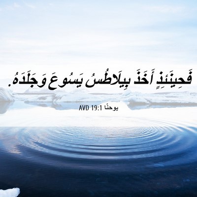 Picture 06 - يوحنَّا 19:1 AVD - فَحِينَئِذٍ أَخَذَ - Bible Verse Picture