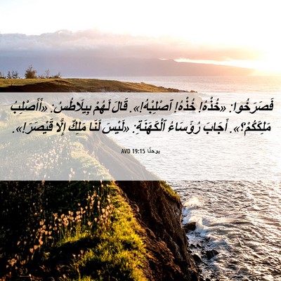 Picture 06 - يوحنَّا 19:15 AVD - فَصَرَخُوا: «خُذْهُ! - Bible Verse Picture