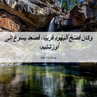 Picture 06 - يوحنَّا 2:13 AVD - وَكَانَ فِصْحُ ٱلْيَهُودِ - Bible Verse Picture