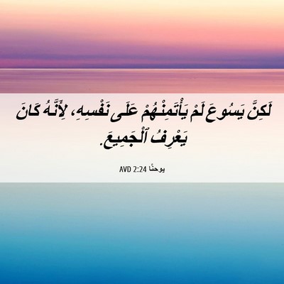 Picture 06 - يوحنَّا 2:24 AVD - لَكِنَّ يَسُوعَ لَمْ - Bible Verse Picture