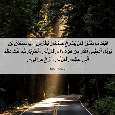 Picture 06 - يوحنَّا 21:15 AVD - فَبَعْدَ مَا تَغَدَّوْا - Bible Verse Picture