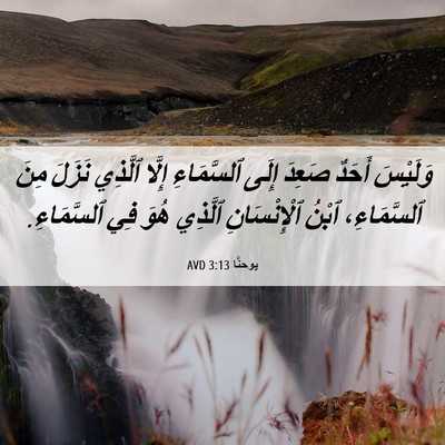 Picture 06 - يوحنَّا 3:13 AVD - وَلَيْسَ أَحَدٌ صَعِدَ - Bible Verse Picture
