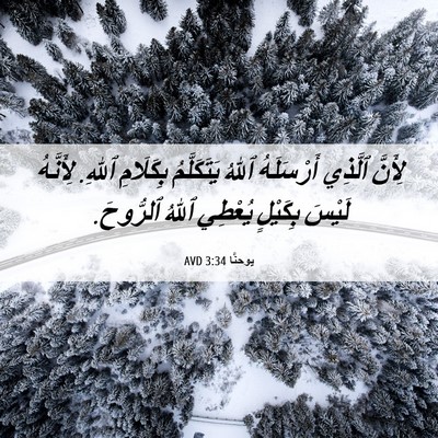 Picture 06 - يوحنَّا 3:34 AVD - لِأَنَّ ٱلَّذِي - Bible Verse Picture