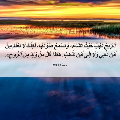 Picture 06 - يوحنَّا 3:8 AVD - اَلرِّيحُ تَهُبُّ حَيْثُ - Bible Verse Picture