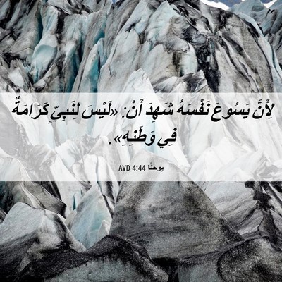 Picture 06 - يوحنَّا 4:44 AVD - لِأَنَّ يَسُوعَ نَفْسَهُ - Bible Verse Picture
