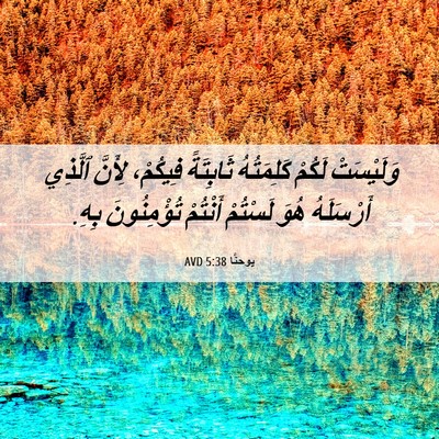 Picture 06 - يوحنَّا 5:38 AVD - وَلَيْسَتْ لَكُمْ - Bible Verse Picture