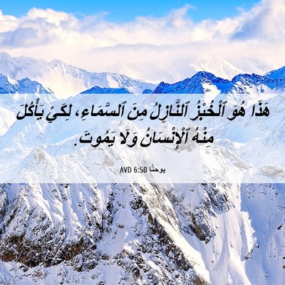 Picture 06 - يوحنَّا 6:50 AVD - هَذَا هُوَ ٱلْخُبْزُ - Bible Verse Picture