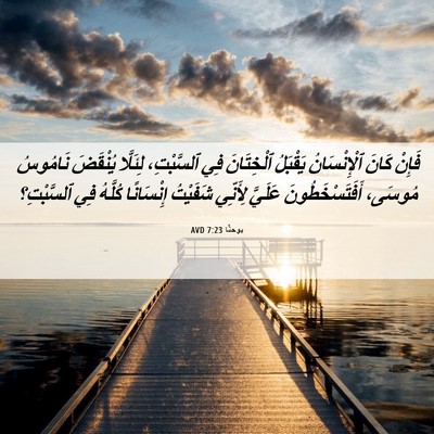 Picture 06 - يوحنَّا 7:23 AVD - فَإِنْ كَانَ ٱلْإِنْسَانُ - Bible Verse Picture