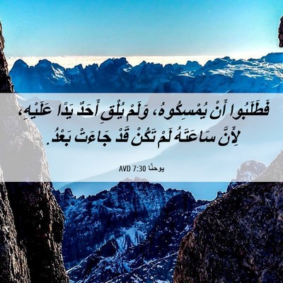 Picture 06 - يوحنَّا 7:30 AVD - فَطَلَبُوا أَنْ - Bible Verse Picture