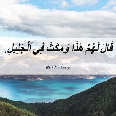 Picture 06 - يوحنَّا 7:9 AVD - قَالَ لَهُمْ هَذَا - Bible Verse Picture