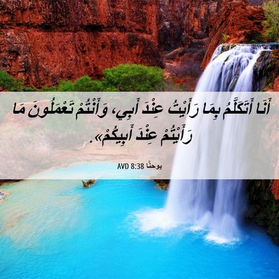 Picture 06 - يوحنَّا 8:38 AVD - أَنَا أَتَكَلَّمُ بِمَا - Bible Verse Picture