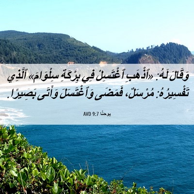 Picture 06 - يوحنَّا 9:7 AVD - وَقَالَ لَهُ: «ٱذْهَبِ - Bible Verse Picture