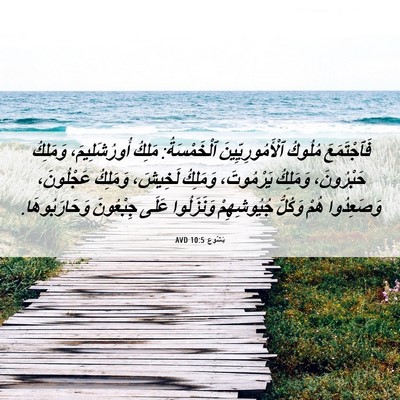 Picture 06 - يَشُوع 10:5 AVD - فَٱجْتَمَعَ مُلُوكُ - Bible Verse Picture