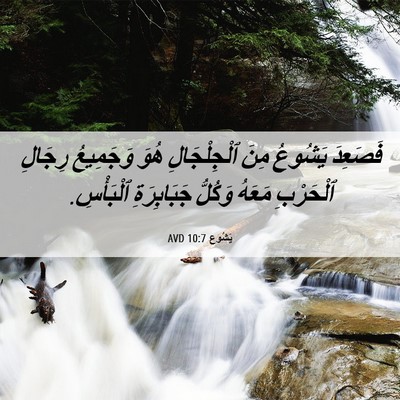 Picture 06 - يَشُوع 10:7 AVD - فَصَعِدَ يَشُوعُ مِنَ - Bible Verse Picture