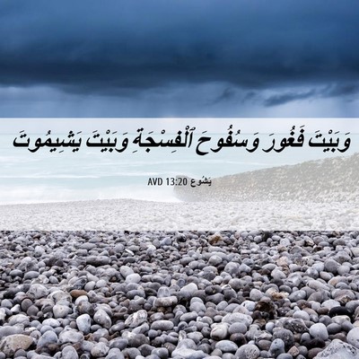 Picture 06 - يَشُوع 13:20 AVD - وَبَيْتَ فَغُورَ - Bible Verse Picture