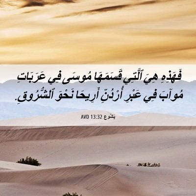 Picture 06 - يَشُوع 13:32 AVD - فَهَذِهِ هِيَ ٱلَّتِي - Bible Verse Picture