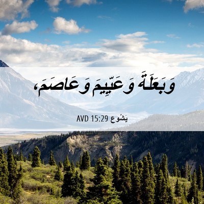 Picture 06 - يَشُوع 15:29 AVD - وَبَعَلَةَ وَعَيِّيمَ - Bible Verse Picture