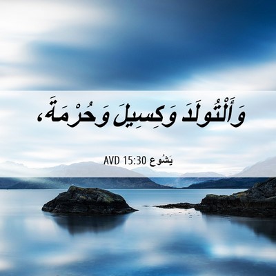 Picture 06 - يَشُوع 15:30 AVD - وَأَلْتُولَدَ وَكِسِيلَ - Bible Verse Picture