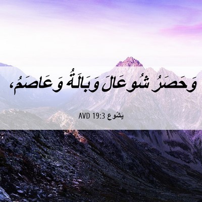 Picture 06 - يَشُوع 19:3 AVD - وَحَصَرُ شُوعَالَ - Bible Verse Picture
