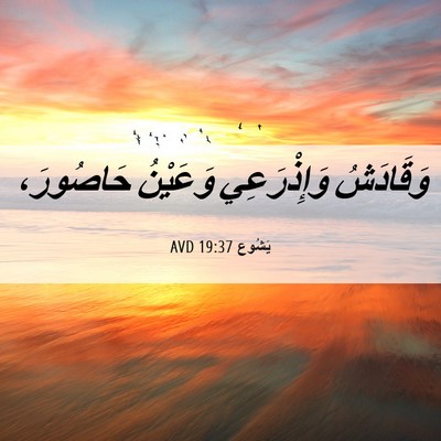 Picture 06 - يَشُوع 19:37 AVD - وَقَادَشُ وَإِذْرَعِي - Bible Verse Picture