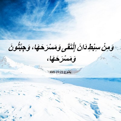 Picture 06 - يَشُوع 21:23 AVD - وَمِنْ سِبْطِ دَانَ - Bible Verse Picture
