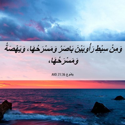 Picture 06 - يَشُوع 21:36 AVD - وَمِنْ سِبْطِ رَأُوبَيْنَ - Bible Verse Picture