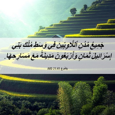 Picture 06 - يَشُوع 21:41 AVD - جَمِيعُ مُدُنِ - Bible Verse Picture